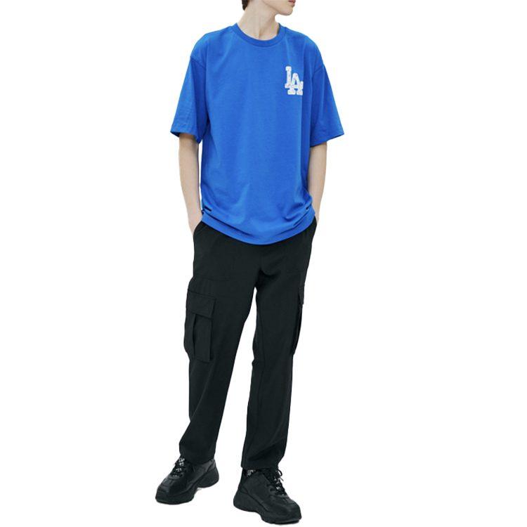 MLB Drop Shoulder Sleeve T Shirt Unisex Blue 31TS15031-07U