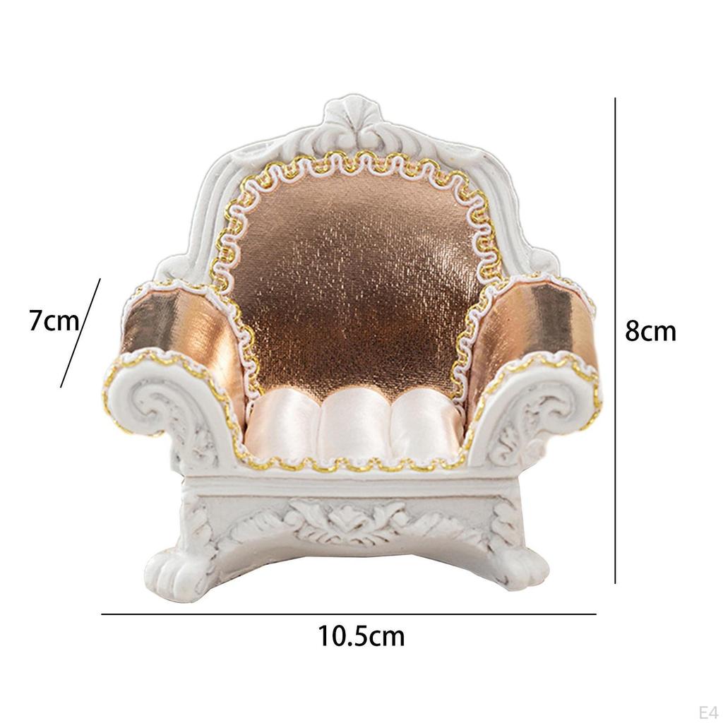 1/12 Dollhouse Sofa Mini Jewelry Box Elegant Small Storage Case Simulation Toy