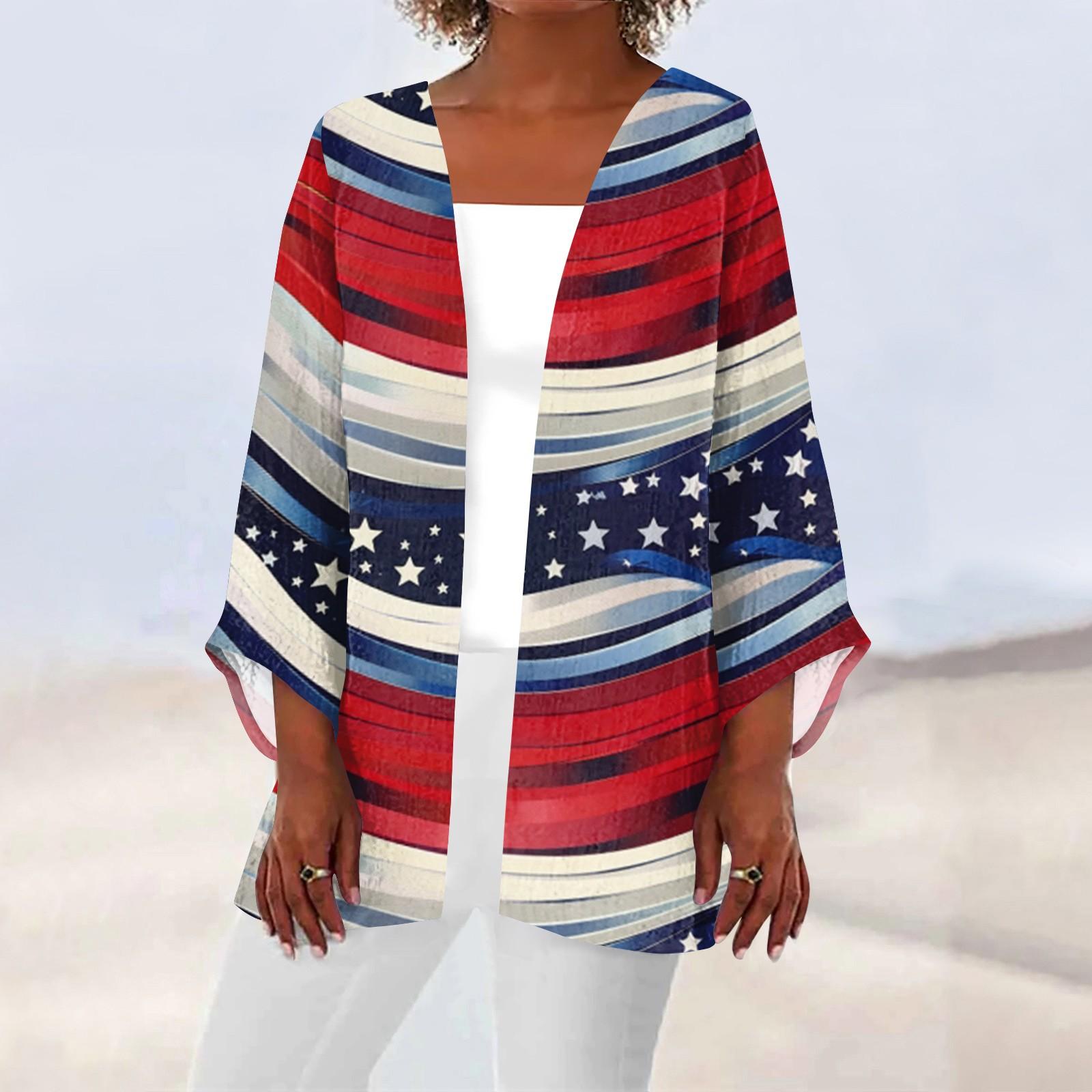 

Женская повседневная модная легкая куртка средней длины с принтом, кардиган XXXL киноварь