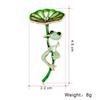 Lovely Drop Enamel Frog Brooch Pins Women Alloy Animal Breastpin Suits Dress Banquet Accessories Gift