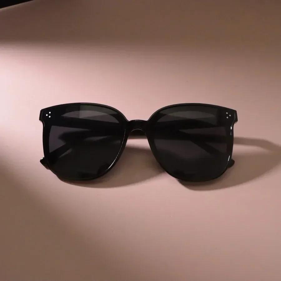 Cool Big Frame Square Sunglasses for Women Men Fashion Designer Brand Colorful Mirror Lens Black Colors