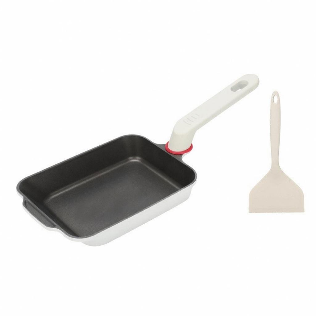 Padella Giapponese per Uova Arrotolate con Distribuzione Uniforme del Calore Rettangolare Frittura Arrotolata Non