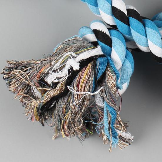 5-Knot Dog Rope Toy Heavy-Duty Dog Chew Rope Toy for Aggressive Chewer Interactive Dog Pull Cotton Rope for Tug of War Game