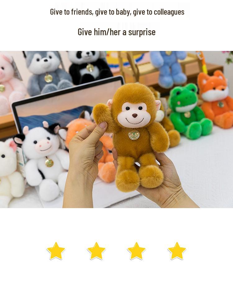 Adorabile Bambola Animale di Peluche - Compagno da Tavolo e Portachiavi per Bambini