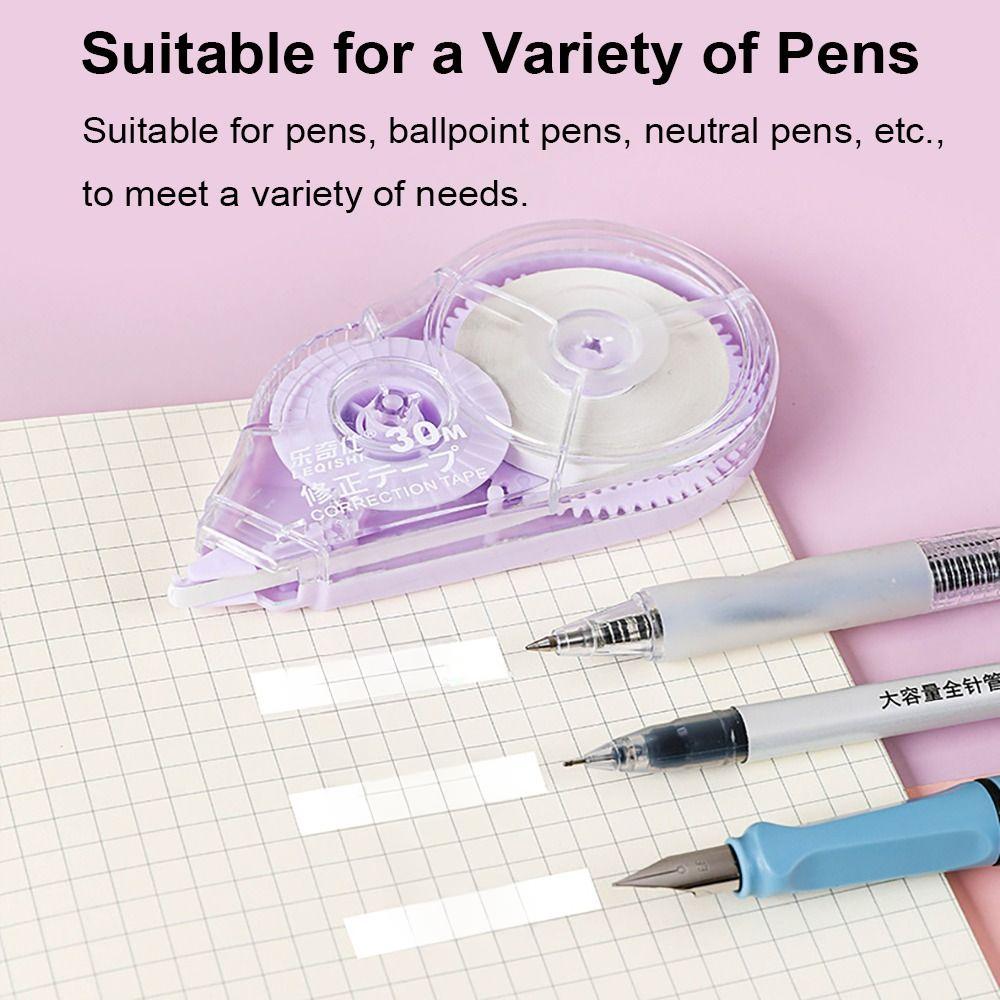5pcs/Set Office Use Supplies Correction Tape Roller Learner Stationery White Sticker Tape 5mm Width 150M Error Eraser Tape B Practical Use