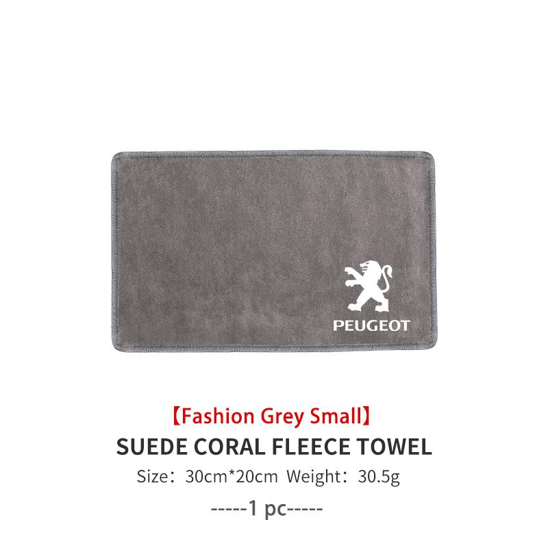 

2026 Hot Car Sticker Absorbent Car Towel Coral Velvet Car Cleaning Cloth Accessories For Peugeot 407 508 2008 5008 107 106 205 4
