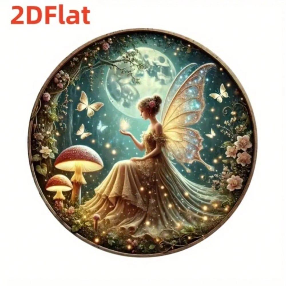 Vintage Dancing Fairies Butterflies Metal Wall Art Indoor Outdoor Home Decor