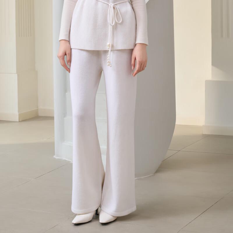 

ELLASSAY Women s Wool Straight-Leg Trousers M