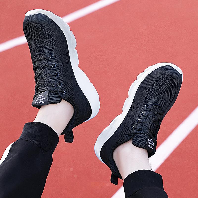 Men's shoes spring and autumn mesh breathable sports shoes men's lightweight soft-soled running casual travel shoes