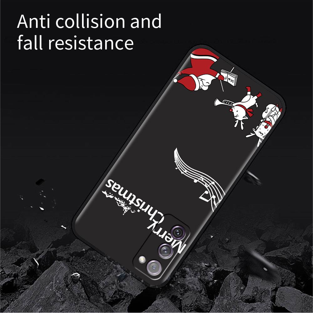 Phone Black Soft Case For Samsung Galaxy S22 S21 S20 Ultra FE S9 S8 S10 Plus Note 20 10 9 Fundas Cover Merry Christmas In Winter