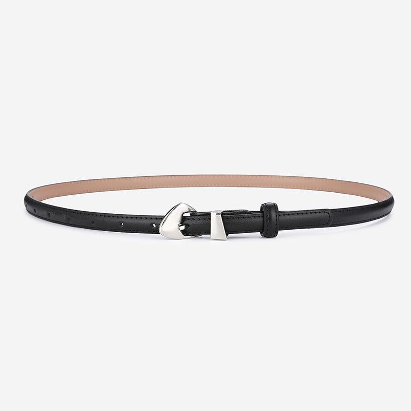 Stylish Women s Genuine Leather Thin Waist Belt - Versatile for Dresses & Jeans 105 cm