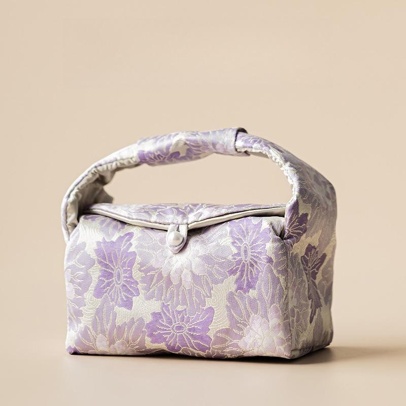 Guofeng Fabric Storage Bag Going Out Travel Tea Set Portable Bag Tea Ceremony Accessories Premium Handbag