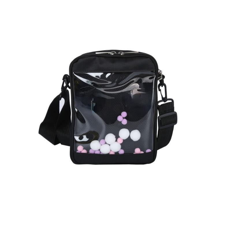 Mini Crossbody Bags for Women Cute PVC Transparent Small Clear Pink Ita Bag Black White Women's Shoulder Purse Handbag