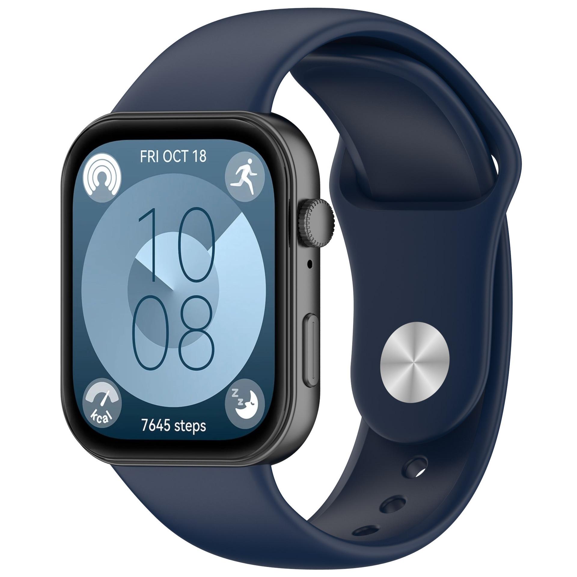 

Мягкий силиконовый ремешок для Huawei Watch Fit 3/Fit 4/4 Pro Удобный ремешок Сменный браслет для Huawei Watch Fit 4 Аксессуары Huawei Fit 4 Pro полуночно-синий