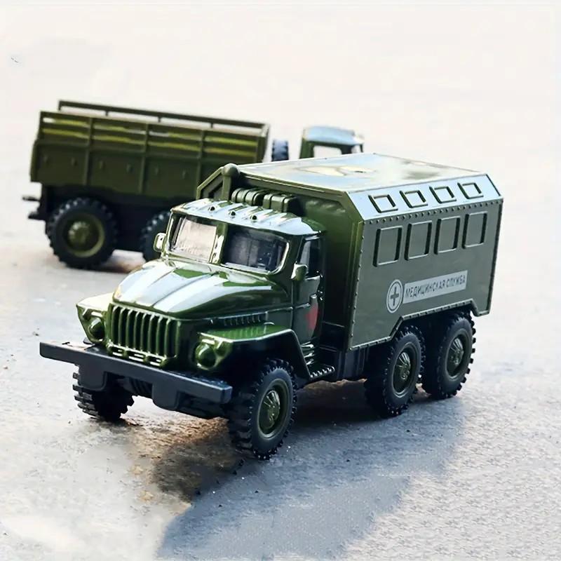 Simulazione Militare Carro Armato Armato Elicottero Veicolo Corazzato Camion Ambulanza Macchina a Retrazione Modello Giocattolo per Bambini Lega Metallo+plastica