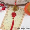 2027 Spring Festival Chinese New Year Goat Hanging Ornament Gold Lucky Red Tassel for Holiday Party Decor
