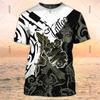 Tattoo Artist Work T-shirt Men's Clothing Round Neck Black White Design Short Sleeve T-shirts DIY Custom Name Trend Uniform Tee