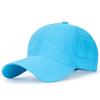 Wholesale Men Women Summer Baseball Cap Quick Drying Hats Unisex Breathable Sport Pure Color Snapback Hat Bone Baseball Hat