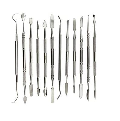 Premium Quality Stainless Steel Wax Carviers Tools Double Ended (Set of 12 Pcs)
