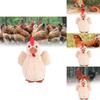 Adorable Brown Plush Chicken Toy Extremely Soft Cute Stuffed Animal For Kids