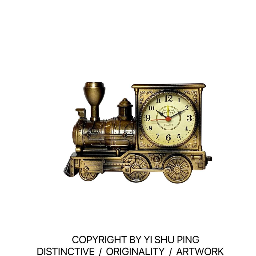 Retro Locomotive Alarm Clock - Ideal Gift for Students & Home Decor