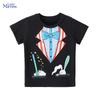 Little Maven Children's Clothing Baby Boys 2026 New Summer Kids Clothes Children's Clothes Cartoon Bowknots Tee T-shirts