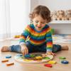 Wood Material Wooden Peg Board Toy Cartoon Shape Tangram Jigsaw Game  Toddler Learning