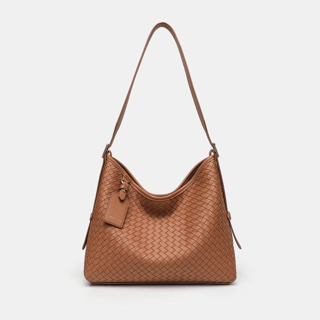 IELGY Hand-Woven Commuter Tote Bag Large Capacity Shoulder Armpit Bag