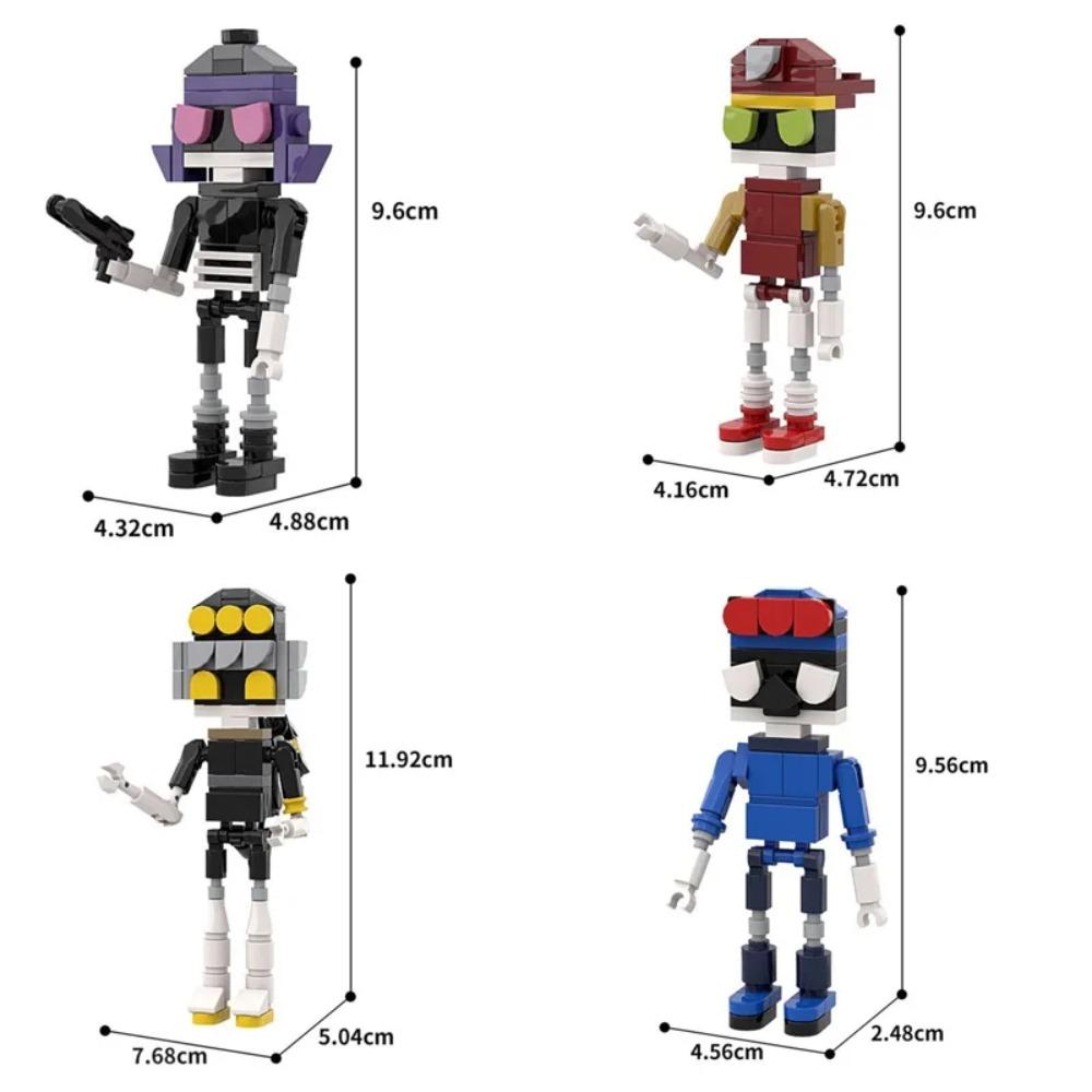 Anime Characters Killer Model Building Blocks Creative Assembly Winged Angel Robots Ornament MOC Bricks Puzzle Toy Holiday Gifts