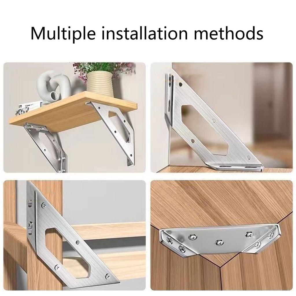 Universal Furniture Corner Connectors Furniture Corner Link Reliable Clamp Metal Supports for Wood with Nails & Tool