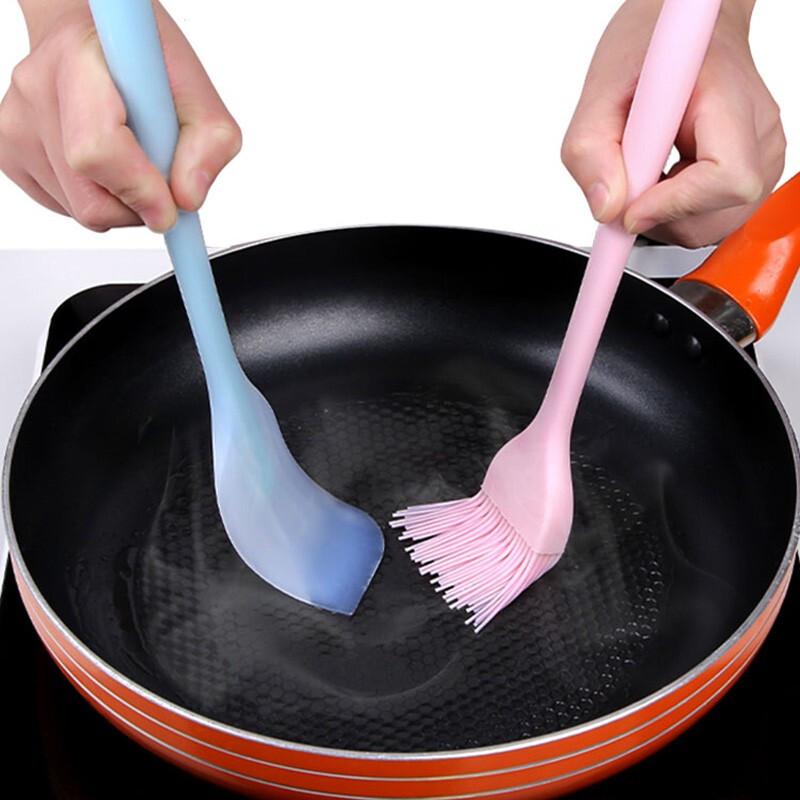 Silicone Oil Brush and Spatula Set