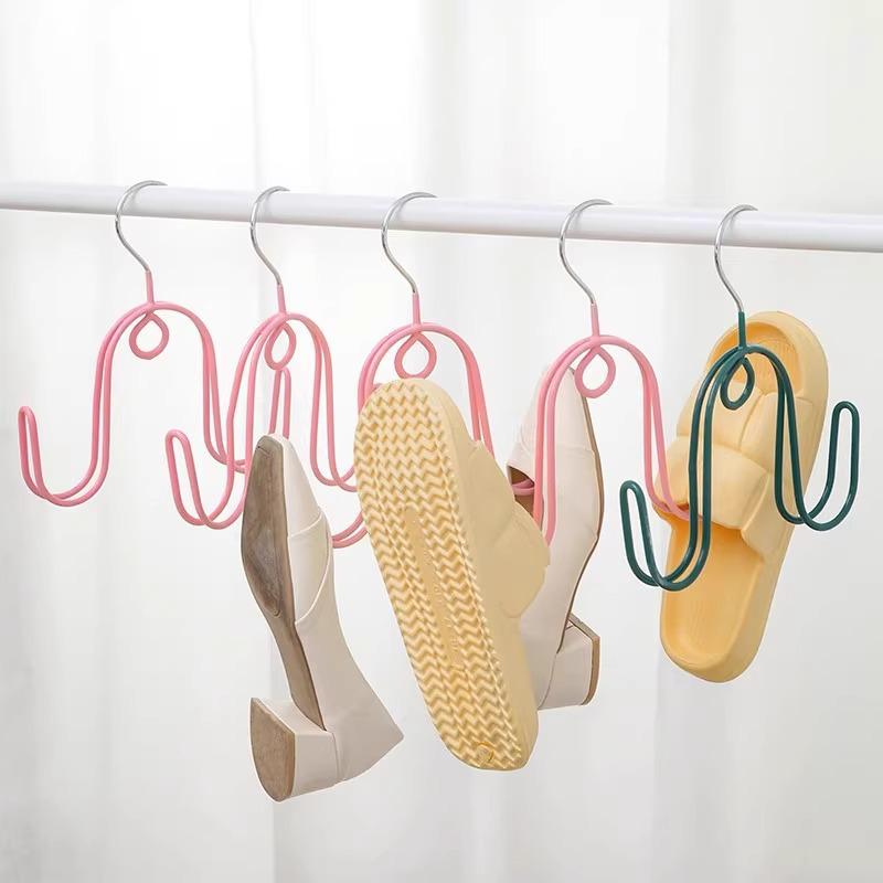 Hanging & Outdoor Shoe Drying Rack with Hooks