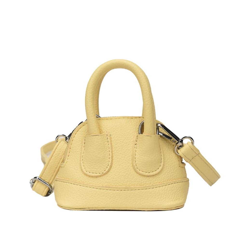 PU Leather Mini Crossbody Bag Korean Style Shell Bag Fashion Shoulder Bag  Girls