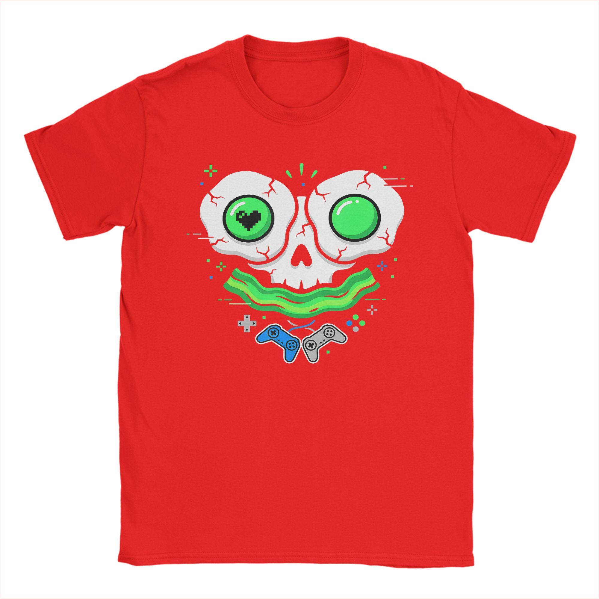 

Green Smile Face Eggs and Bacon St Patricks Gamer T Shirt Unisex s Cotton Vintage T-Shirt Crewneck Tee Shirt Short Sleeve Clothes S