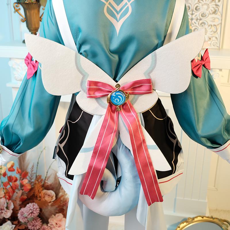 Genshin Impact Fontaine Sigewinne Cosplay Costume Head Nurse Sigewinne Suit With Tails Halloween Women Outfit