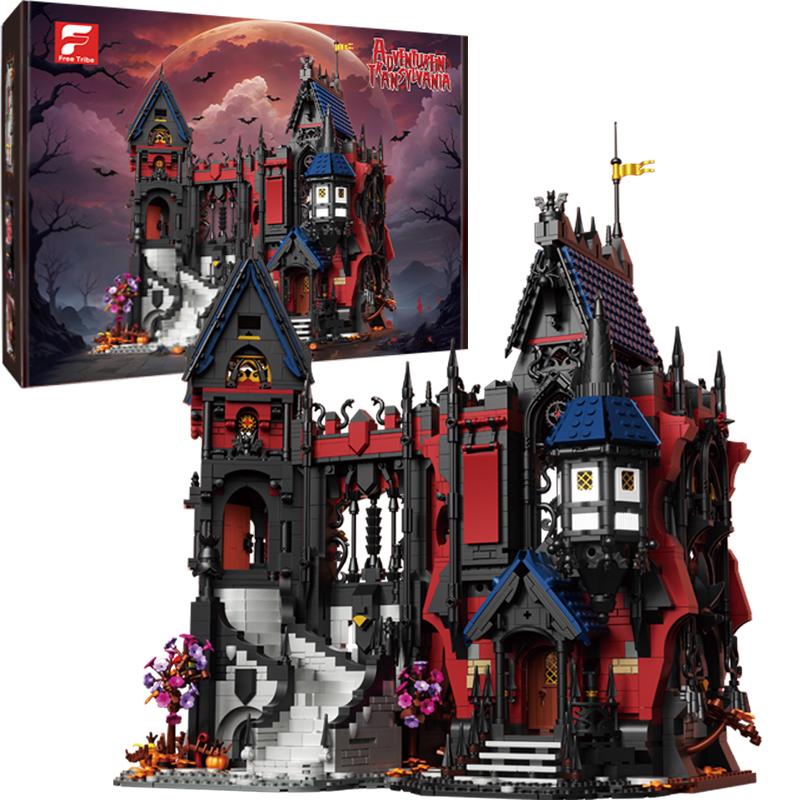 3540PCS Vampire Castle Building Blcoks Gothic Horror Castle Model Bricks Desktop Ornaments Kids Educational Toys Halloween Gifts