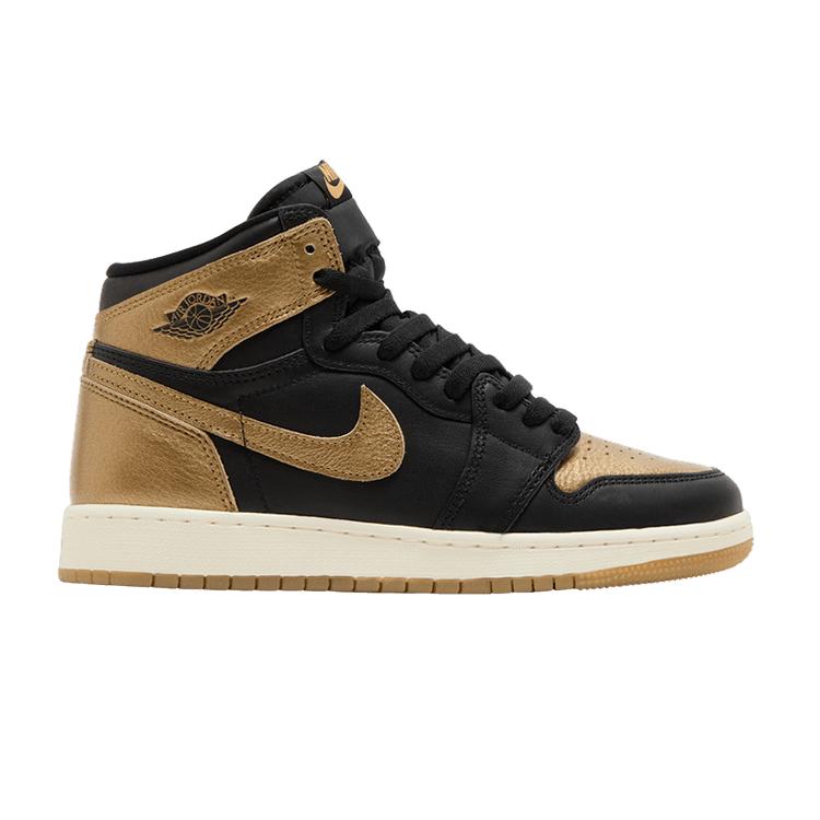 Jordan 1 Retro High OG Black Metallic Gold (GS) 38.5