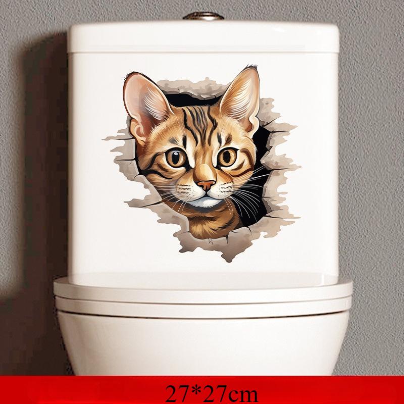 

Toilet Stickers - Fun Self-Adhesive Wall Decals Perfect for Bathroom Decor and Gifts, Bathroom Decoration 1PC