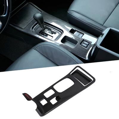 For Mitsubishi Outlander    ABS Carbon Fiber Gear Shift Panel Cover Car Decoration Trim Interior Accessories