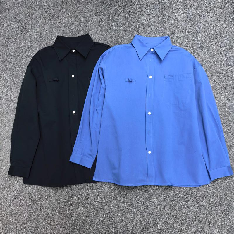 Longmei Women's Loose Lapel Pure Cotton Shirt - Early Spring 2026 Nordic Style, Simple Commute Long Sleeve Top