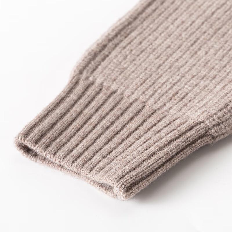 Hengyuanxiang Men's 100% Pure Wool Round Neck Sweater
