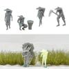 Enhances Miniature World 1/87 Scale DIY Resins Farm Scene Figures, Realistic Detailing for Collectors