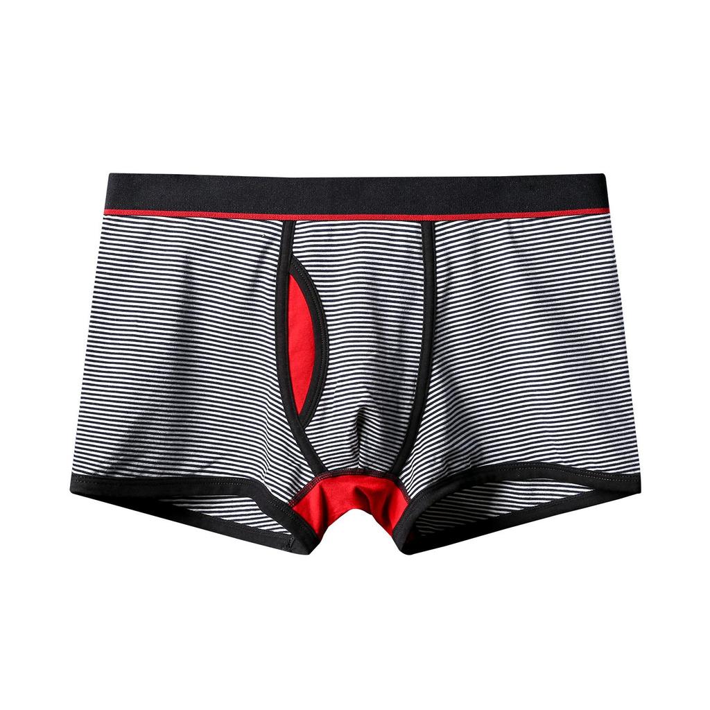 Men's Underwear Stripe Panties U-protruding Boxers Briefs Fashion Knickers Underpant Undies Boxer Shorts M L XL XXL XXXL