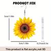 1 Paar Sonnenblumen-Ohrringe, flache kreative Party-Ohrringe aus Acryl, warme Menschen um die kleine Sonne, ein Geschenk an Freunde, Sonnenblumenblüten