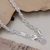 Women Elegant Silver Plated Twisted Chain Bracelet Bangle Jewelry Fashion Accessories for Party