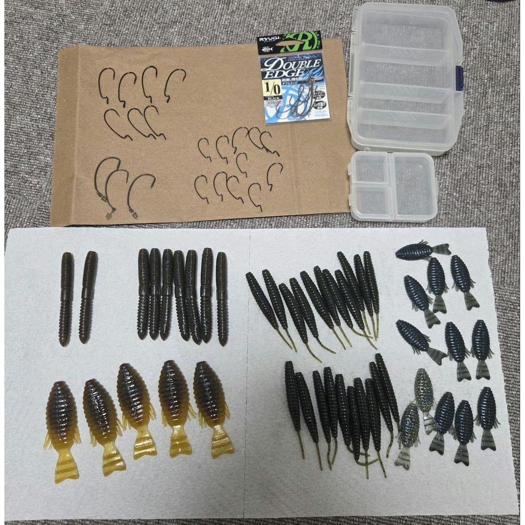 Used Bass Fishing Worm Hook Depth Raid Japan Set Bulk Sale