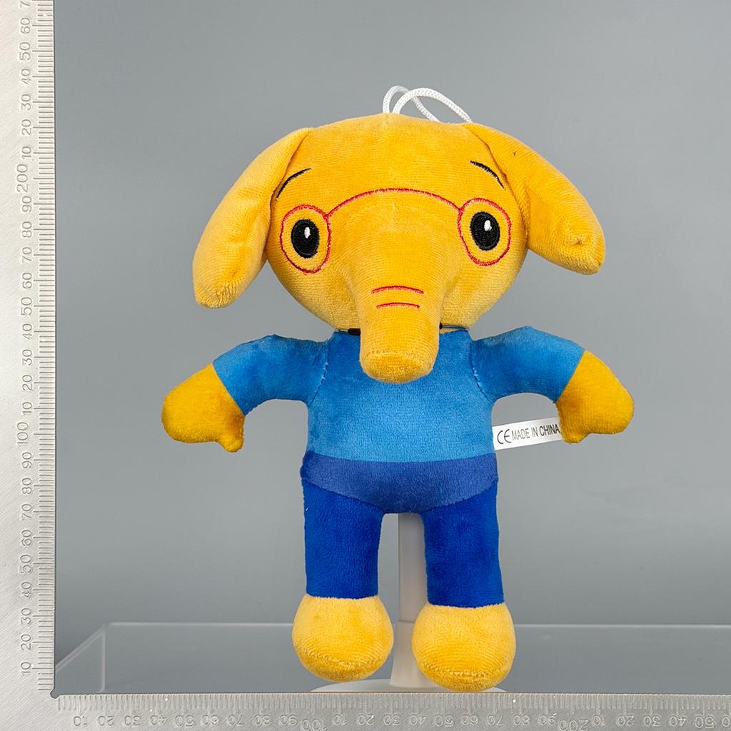 Classic Cartoon Anime Plim Plim Magician Joker Elephant Bear Pig Plush Toys Cute Growing Together Toys For Boy Girls