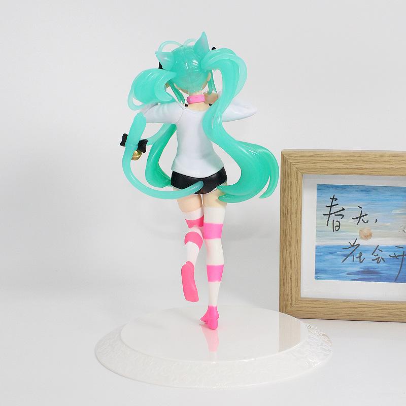 Latest Anime Hatsune Miku Model Sexy Character Ornaments Pvc Action Model Set Kawaii Car Ornament Playthings Kid Surprise Gifts