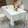 Book Tablecloth Cotton And Linen Pastoral Tablecloth For Rectangular Fringed Lace Tablecloth