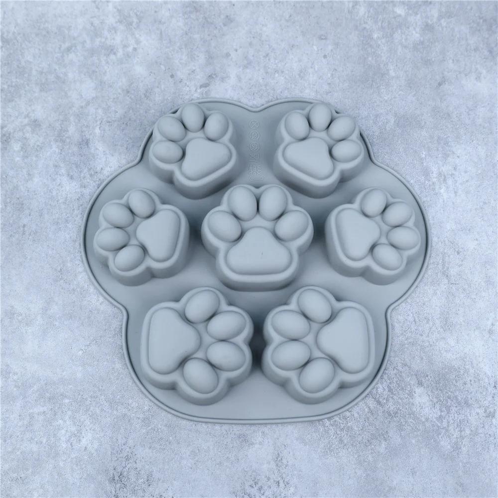 Pfotenabdruck Silikonform Hund Katze Tier Pfote Form Für Süßigkeiten Fondant Schokolade Gelee Pudding Seife Eiswürfelform Hunde Katzen Leckerlis
